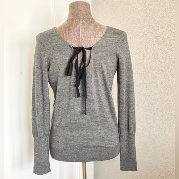 Anthropologie Angel Of The North Torie Tie Back Sweater M - Picture 4 of 8